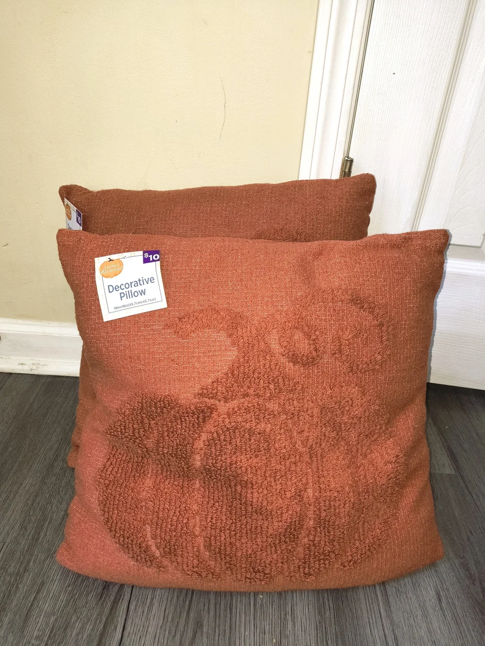 Decorative Orange Throw Pillow - Unbranded